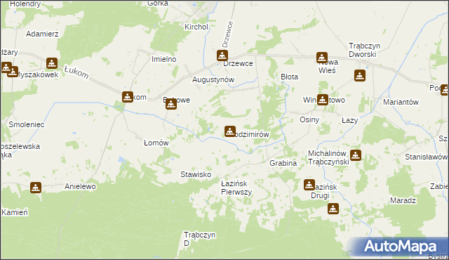 mapa Włodzimirów, Włodzimirów na mapie Targeo