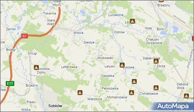 mapa Wojkowiec, Wojkowiec na mapie Targeo