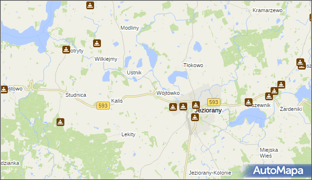 mapa Wójtówko, Wójtówko na mapie Targeo