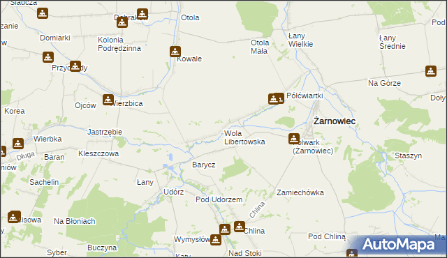 mapa Wola Libertowska, Wola Libertowska na mapie Targeo