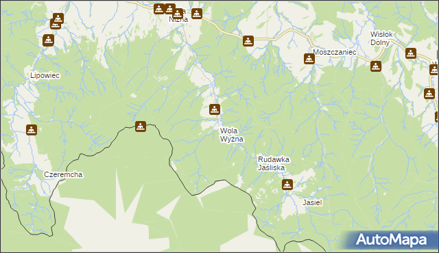 mapa Wola Wyżna, Wola Wyżna na mapie Targeo