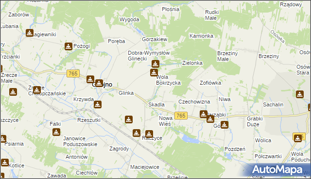 mapa Wola Zofiowska, Wola Zofiowska na mapie Targeo