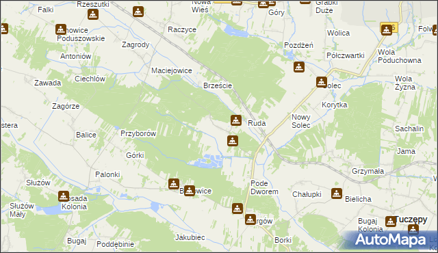 mapa Wólka Bosowska, Wólka Bosowska na mapie Targeo