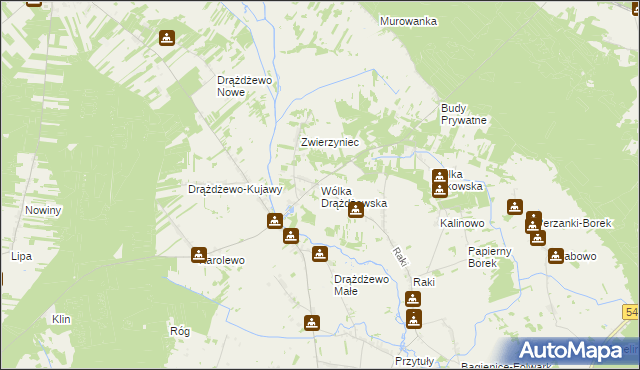 mapa Wólka Drążdżewska, Wólka Drążdżewska na mapie Targeo