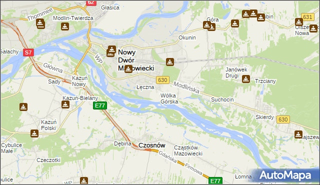 mapa Wólka Górska, Wólka Górska na mapie Targeo