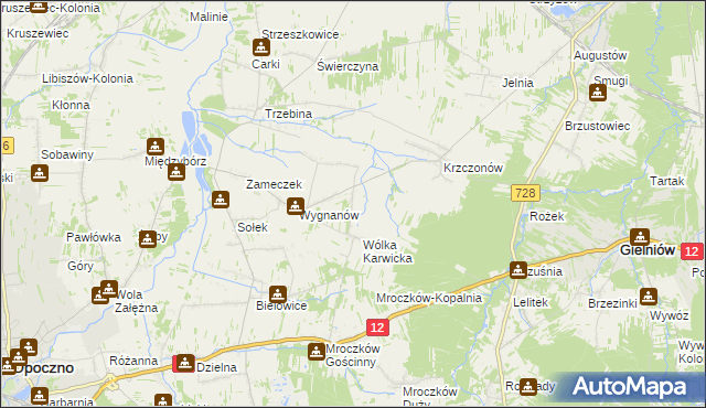 mapa Wólka Karwicka-Kolonia, Wólka Karwicka-Kolonia na mapie Targeo