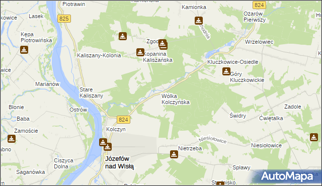 mapa Wólka Kolczyńska, Wólka Kolczyńska na mapie Targeo