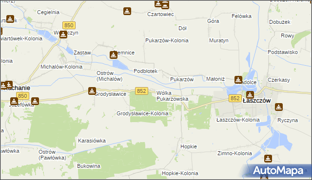 mapa Wólka Pukarzowska, Wólka Pukarzowska na mapie Targeo