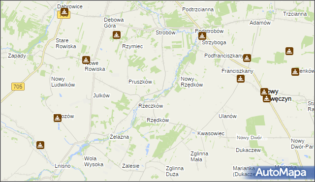 mapa Wólka Strobowska, Wólka Strobowska na mapie Targeo