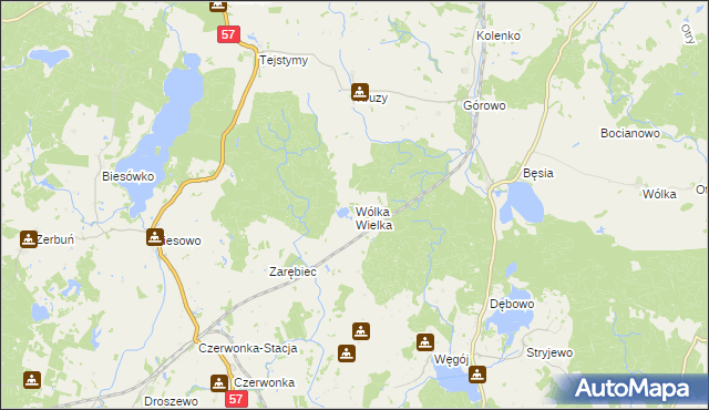 mapa Wólka Wielka, Wólka Wielka na mapie Targeo