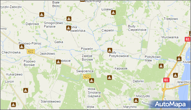 mapa Wólka Zaleska gmina Pokrzywnica, Wólka Zaleska gmina Pokrzywnica na mapie Targeo