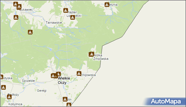 mapa Wólka Żmijowska, Wólka Żmijowska na mapie Targeo