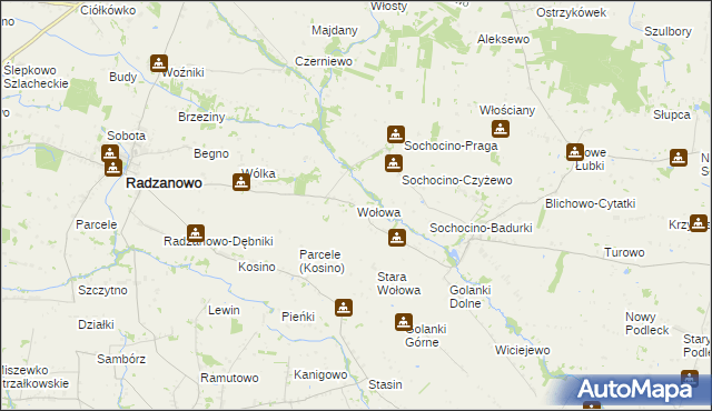 mapa Wołowa, Wołowa na mapie Targeo