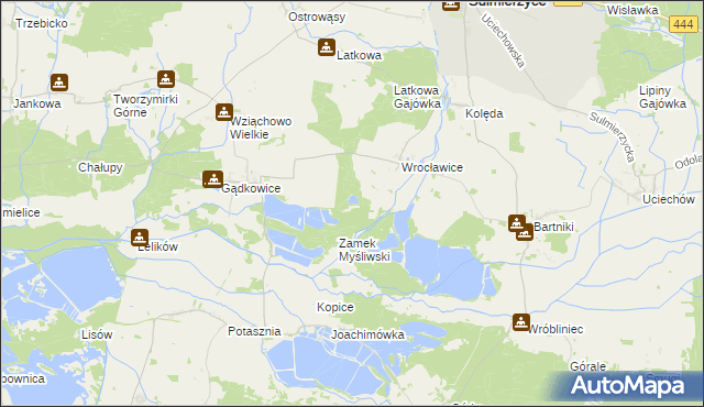 mapa Wrocławice Osada, Wrocławice Osada na mapie Targeo