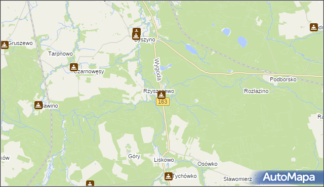 mapa Wygoda gmina Białogard, Wygoda gmina Białogard na mapie Targeo