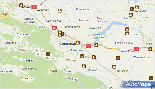 mapa Wygoda gmina Czernikowo, Wygoda gmina Czernikowo na mapie Targeo