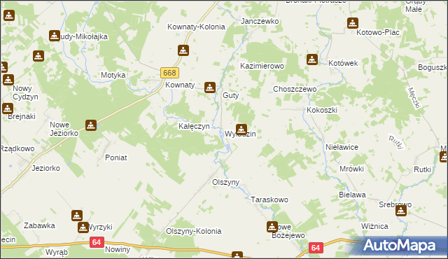 mapa Wyłudzin, Wyłudzin na mapie Targeo