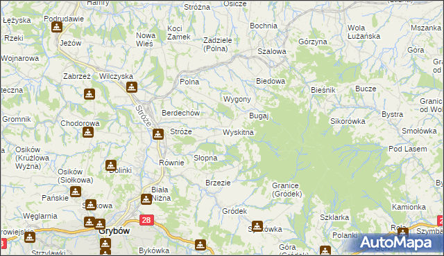 mapa Wyskitna, Wyskitna na mapie Targeo