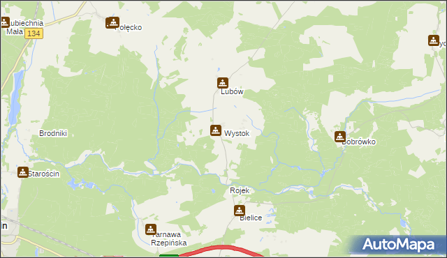mapa Wystok, Wystok na mapie Targeo