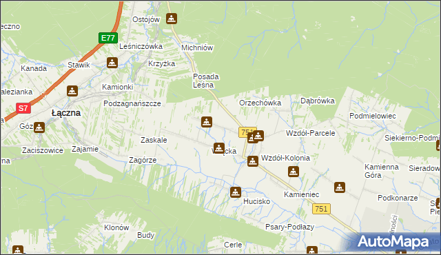 mapa Wzdół Rządowy, Wzdół Rządowy na mapie Targeo
