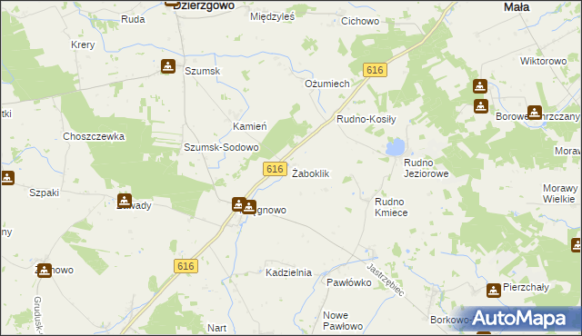 mapa Żaboklik, Żaboklik na mapie Targeo