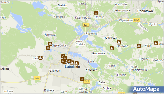 mapa Zajączków gmina Opole Lubelskie, Zajączków gmina Opole Lubelskie na mapie Targeo