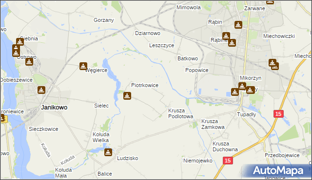 mapa Żalinowo, Żalinowo na mapie Targeo