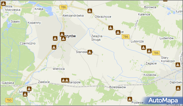 mapa Zarębice, Zarębice na mapie Targeo