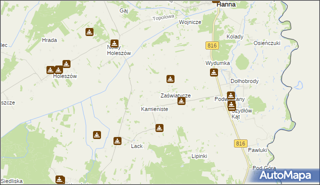 mapa Zaświatycze, Zaświatycze na mapie Targeo