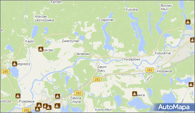 mapa Zatom Nowy, Zatom Nowy na mapie Targeo