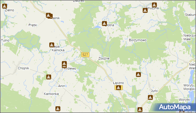 mapa Zbożne, Zbożne na mapie Targeo