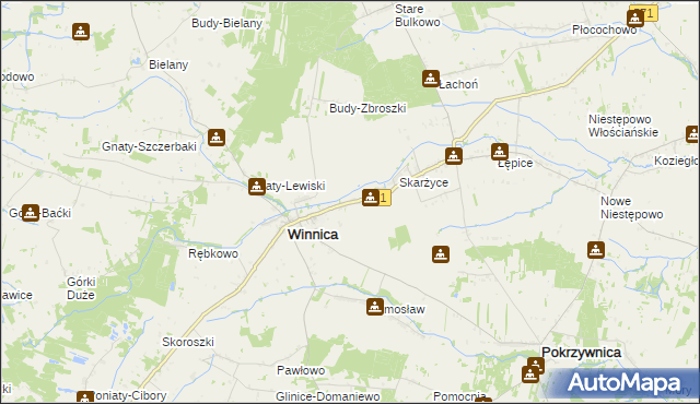 mapa Zbroszki, Zbroszki na mapie Targeo