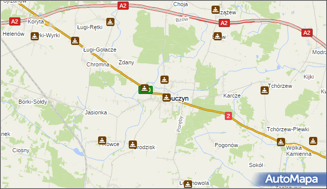 mapa Zbuczyn, Zbuczyn na mapie Targeo