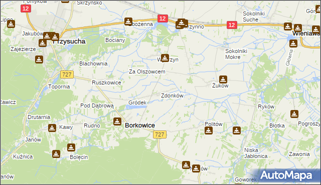 mapa Zdonków, Zdonków na mapie Targeo