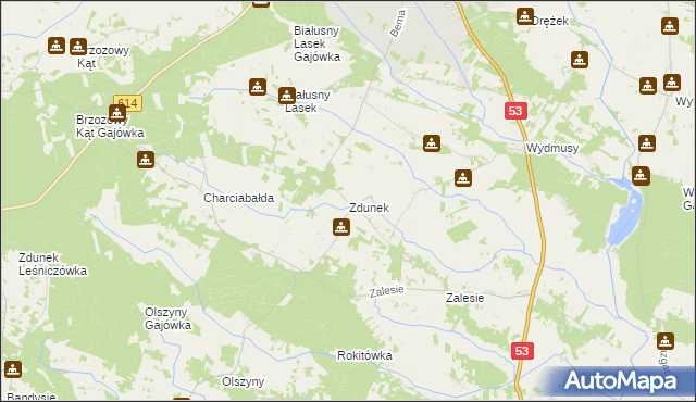 mapa Zdunek, Zdunek na mapie Targeo