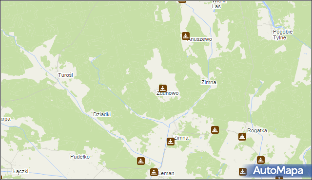 mapa Zdunowo gmina Pisz, Zdunowo gmina Pisz na mapie Targeo