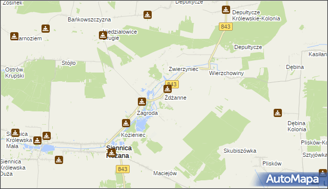 mapa Żdżanne, Żdżanne na mapie Targeo