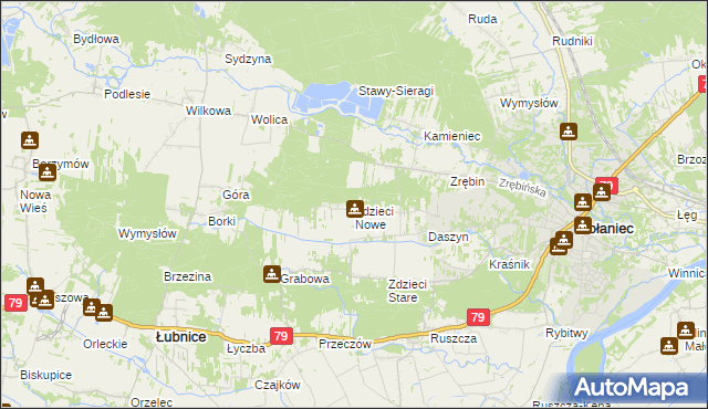 mapa Zdzieci Nowe, Zdzieci Nowe na mapie Targeo