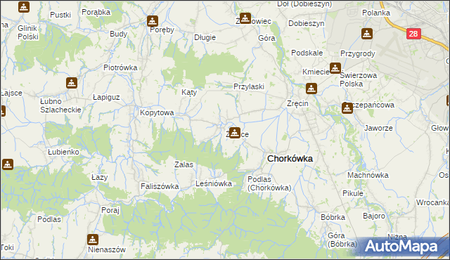 mapa Żeglce, Żeglce na mapie Targeo