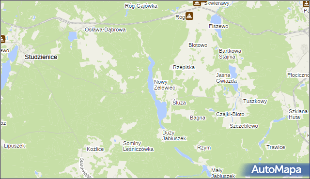 mapa Żelewiec, Żelewiec na mapie Targeo