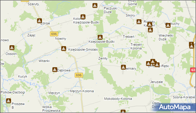 mapa Zemły, Zemły na mapie Targeo