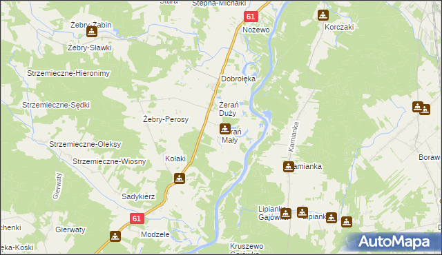 mapa Żerań Mały, Żerań Mały na mapie Targeo