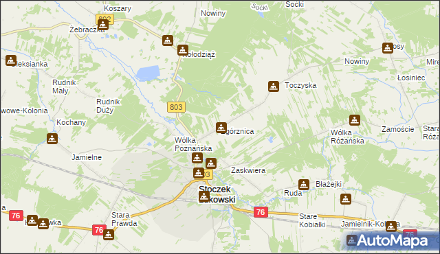 mapa Zgórznica, Zgórznica na mapie Targeo