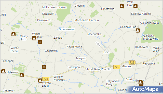 mapa Ziemięcin gmina Błędów, Ziemięcin gmina Błędów na mapie Targeo