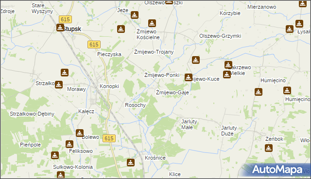 mapa Żmijewo-Gaje, Żmijewo-Gaje na mapie Targeo