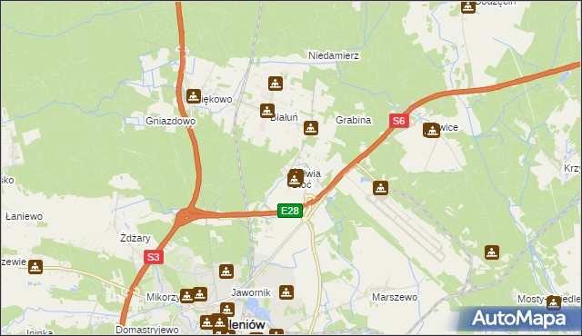 mapa Żółwia Błoć, Żółwia Błoć na mapie Targeo