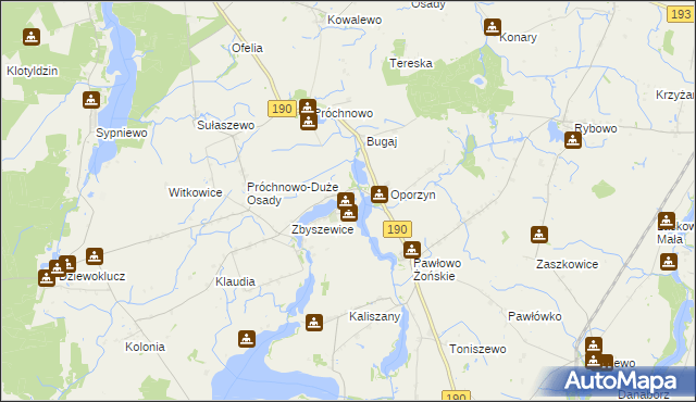 mapa Żoń, Żoń na mapie Targeo