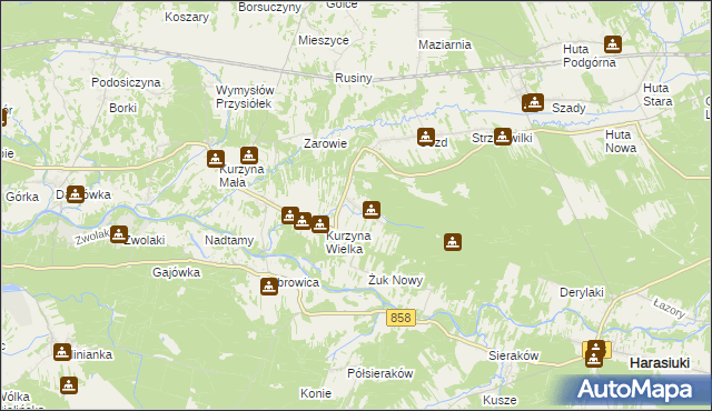 mapa Żuk Stary, Żuk Stary na mapie Targeo