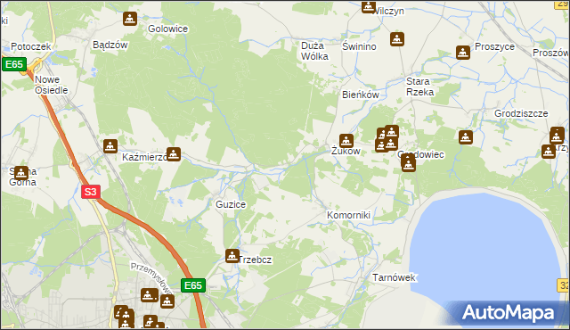 mapa Żuków Leśniczówka, Żuków Leśniczówka na mapie Targeo