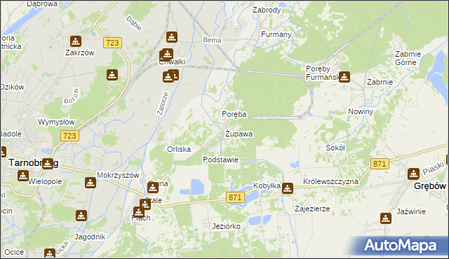 mapa Żupawa, Żupawa na mapie Targeo